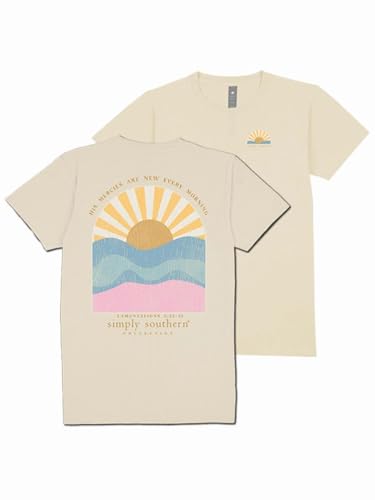 Simply Southern His Mercies are New Every Morning - Lamentations - Sun - Adult T-Shirt