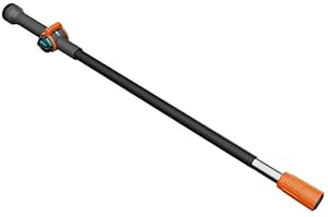 Gardena Cleansystem Stiel S: Wasserführender Reinigungsstiel, 90 cm, Aluminium, stufenlose Durchflussregulierung, für größere Flächen, Original Gardena System (18800-20)