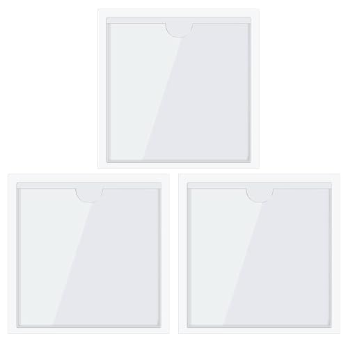 LICQIC 3 Pcs Square Car License Holder, Parking Permit Holder Suitable for Most Cars Windshields