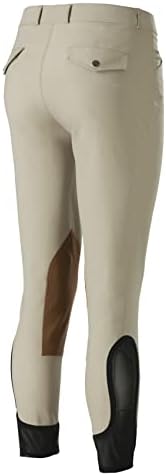 Equinavia Erik Mens Traditional Knee Patch Show Breeches | Horse Riding Pants - Tan - 40
