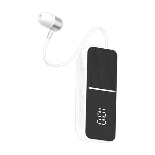 Auriculares inalámbricos de clip con reducción de ruido y pantalla digital para el trabajo diario