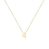 Aimber 18K Gold Plated Number Necklace for Women,Lucky Number Necklace Personalized Jewelry Birthday Gift,Number 4 Necklace