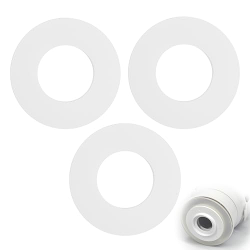 Geberit - Junta de válvula de descarga para cisternas de inodoro Geberit 816.418.00.1, diafragma de sello de goma de repuesto estándar ideal, piezas de juntas transparentes de silicona, 3 paquetes