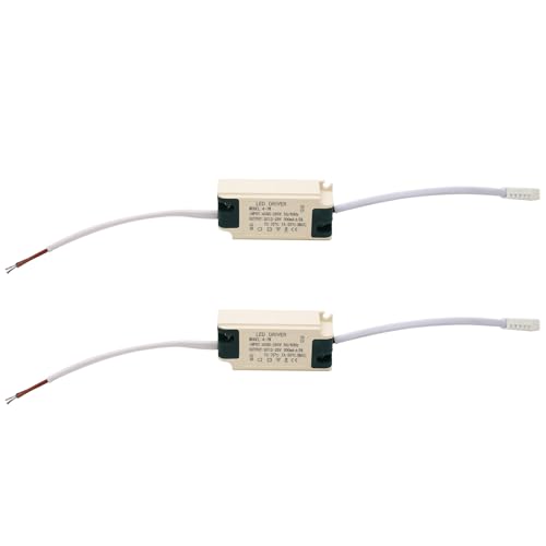 4-7W LED Driver, Constant Current 300mA±5% AC 85-265V Output 15-26V SM Male Connector External Power Supply Rectifier Transformer for LED Ceiling Light LED Strip