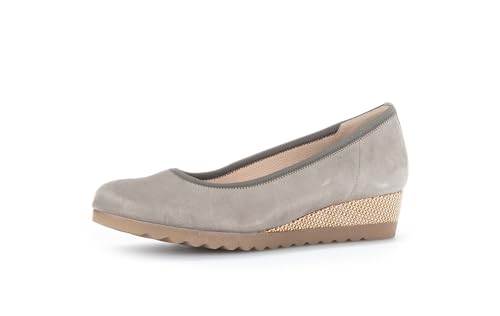 Gabor Damen Keilpumps, Frauen Absatzschuhe,Moderate Mehrweite (G),stoeckelschuhe,Ausgehschuhe,Abendschuhe,Schilf (DuoFlecht),38.5 EU / 5.5 UK