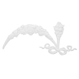 Esthétique sophistiquée : le design de style européen de ce médaillon de plafond ajoute une touche sophistiquée à n'importe quelle pièce, incrustations de miroir, décoration artisanale