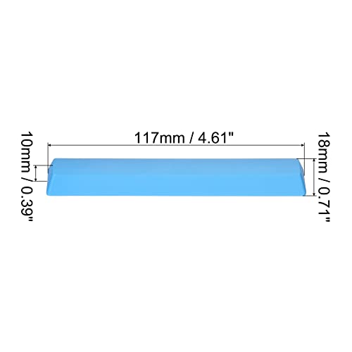 PATIKIL 6.25u Spacebar Keycaps, Universal PBT Keyboard Replacement Accessories for MX Mechanical Keyboard Blue - Image 2