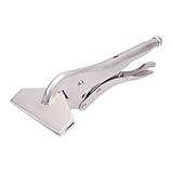 Baoblaze Locking Sheet Metal Clamps,Adjustable Screw,Wide Flat Jaw Pliers Welding Locking Pliers Sheet Metal Grip Tool for Shaping, 24cmx10cm