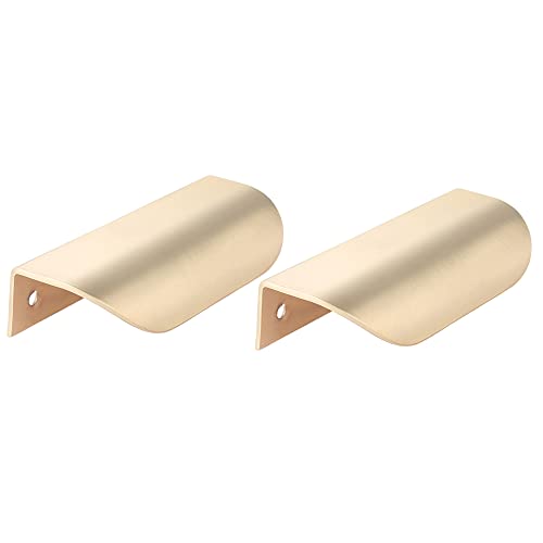 KHAMEO Tiradores de Taza de Papelera de Hardware de Cocina en Forma de Hoja, Tirador de Puerta, Perilla de Muebles Decorativos de Gabinete de Cajón de Armario de Cocina en Forma de Hoja de 116 Mm * 44