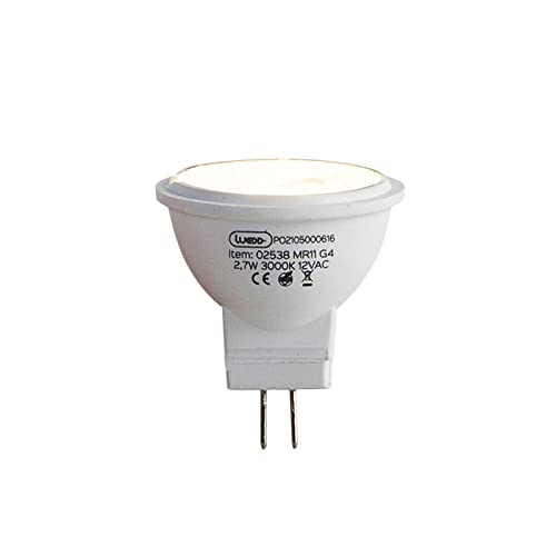 LUEDD Bombilla LED G4 MR11 2.7W 210 lm 3000K 12V Cover