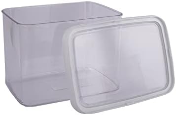 Felli Loc-Tite Rectangular Acrylic Airtight Food Storage Container, Transparent, 4.5 L, Set of 2 (NFEM040)