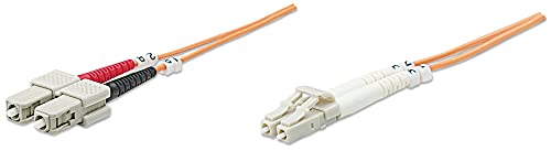 Fibre Optic Patch Cable, Duplex, Multimode, LC/SC, 50/125 µm, OM2, 5 m, LSZH, Orange, Lifetime Warranty, 5m