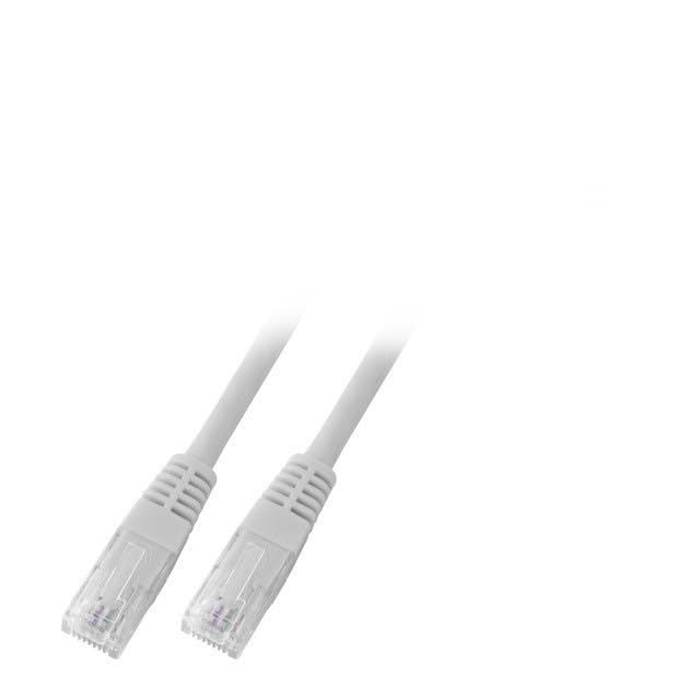 Câble patch RJ45 UTP moulé - 15 m - Gris - ECOLAN CAT.6