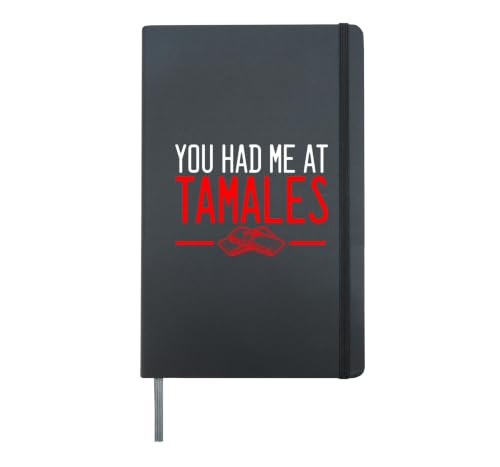 Tamales Mexican Dish Cooking Recipe Traditional Culinary Hardcover Journal, Black