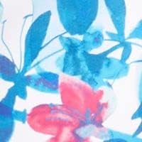 Calvin Klein Women's Blue Printed Stretch Tummy Control Fixed Cups Shirred Adjustable Deep V Neck Twist Front Tankini Swimsuit Top XS - Image 4