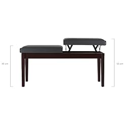 Classic Cantabile Banc de piano deux places bois de rose mat – Image 2