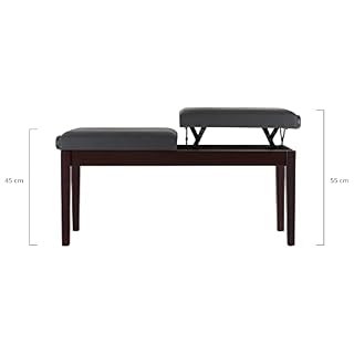 Classic Cantabile Banc de piano deux places bois de rose mat - Les Beatles, Paul McCartney, John Lennon, RIngo Starr, George Harrison Classic Cantabile Banc de piano deux places bois de rose mat – Image 2