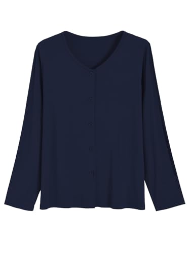 Latuza Bamboo Viscose Pajama Set — Button-Down Long Sleeve — view 3