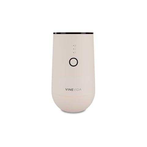 VINEVIDA Waterless Diffuser - Essential Oil Diffuser for Home - Beige Scent Diffuser for Home, Battery Operated Aromatherapy Diffuser - Car, Room Fragrance Air Diffuser Cover