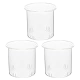 SECFOU 3 Stück Glas Teesieb mit Abnehmbaren Edelstahlsieben Feines Teefilter für Losen Tee Kompatibel mit 1000ml Teekanne Teezubehör für Haushalt und Nachmittagstee