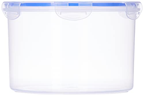 Image of ARISTO Lock & Fresh 1020 Plastic Storage Container For Storing grains, pulses, rice, wheat etc - 3800 ML, Transparent Clear, large (LOCK&FRESH1020) (22(D) x 14.5 CM)