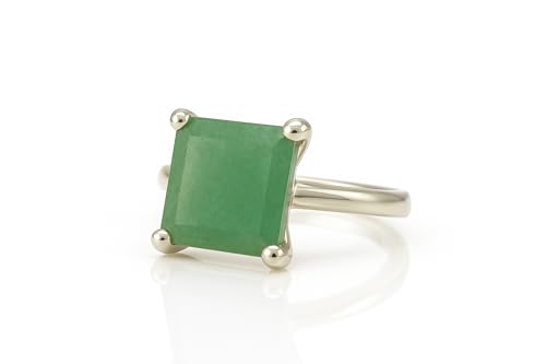 Anemone Aventurine Bijoux en Argent 925 : bague personnalisée femme de qualité
