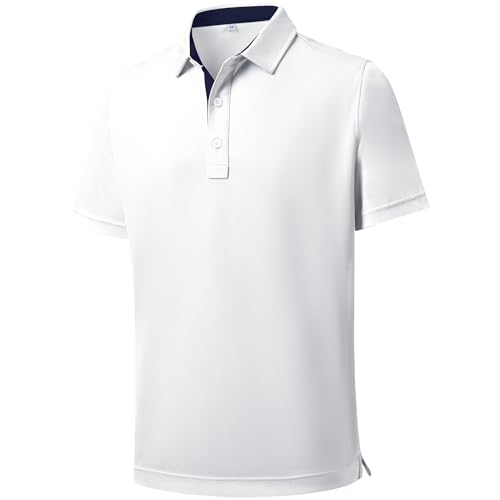 Amazon.com: DEOLAX Mens Polo Shirts Dry Fit Mens Golf Polo Shirt