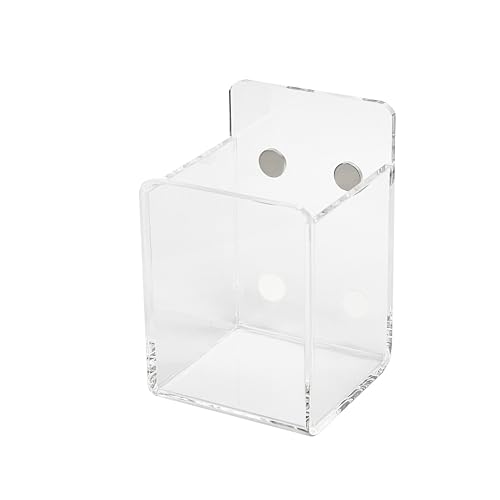 2" x 3" Magnetic Storage Bin by Simply Tidy - Clear Acrylic Organizer for Whiteboards, Fridges, Lockers & Filing Cabinets - Holds Markers, Scissors & Office Supplies, 1 Pack