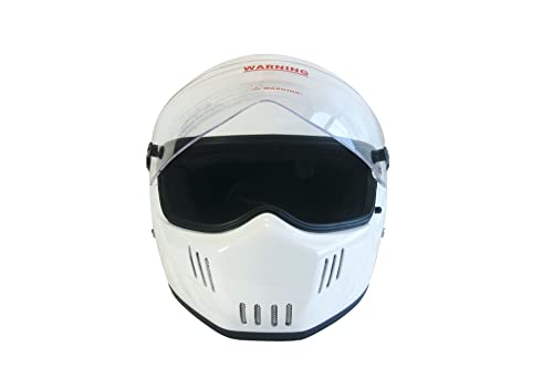 Crg Full Face Motorcycle Street Bike Fiberglass Helmet Dot Certified Atv-6- Parent White Size Large #TOP4
