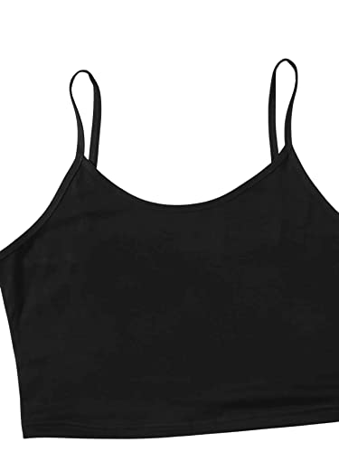 Verdusa Women's 3 Piece Cami Top And Shorts Pants Sleepwear Plaid Pajama Set White Black S #TOP2