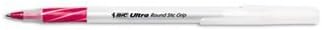 BIC Ultra Round Stic Grip Ballpoint Pen PEN,BPT,RNDSTC,GRP,MED,RD CLPC660B (Pack