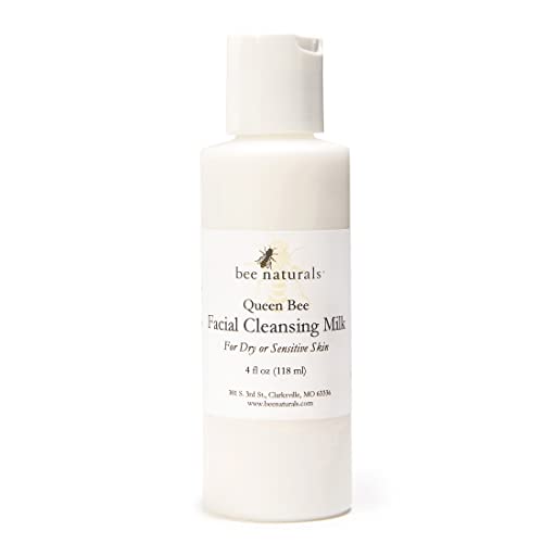 Bee Naturals Facial Cleansing Milk- Non Foaming, Fragrance Free, Gentle Cleanser For All Skin Types With Honey, Allantoin, And Almond Oil (4 Oz) #TOP10