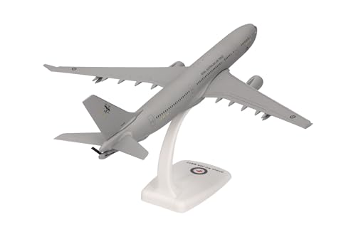 Herpa Snap-Fit Modellflugzeug Raaf Airbus A330 MRTT/KC-30A Voyager, No. 33 SQN, Raaf Amberley - A39-006 Rosewood Miniatur im Maßstab 1:200, Sammlerstück, Modell mit Standfuß, Kunststoff