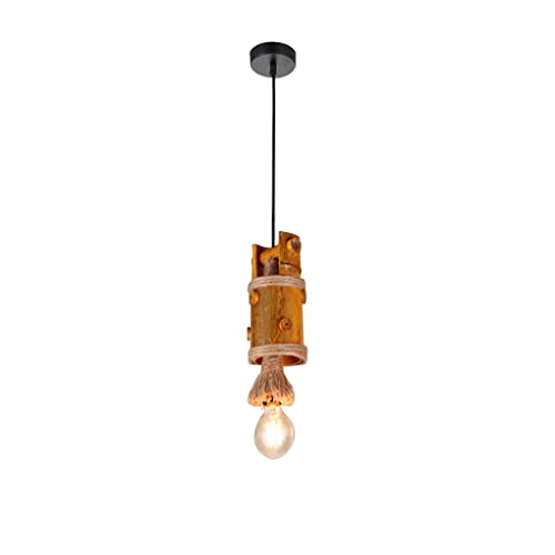Suspension rustique en bambou pour illuminer votre table de restaurant