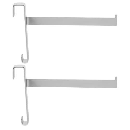 Cabilock 2 Pièces Support pour Cadre de Ruche en Acier Inoxydable Argenté, Facile à Installer, Polyvalent pour Apiculteurs, Outil pour Matériel Apiculture et Accessoires d Apiculture