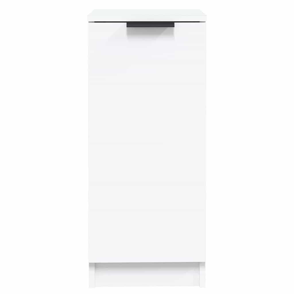 Aparador con puerta, color blanco, 30 x 30 x 70 cm