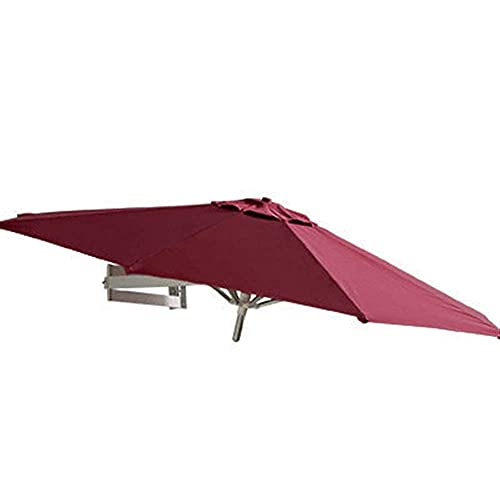 Sombrilla de jardín para pared XJBTBA de aluminio con inclinación y poste de 7 pies
