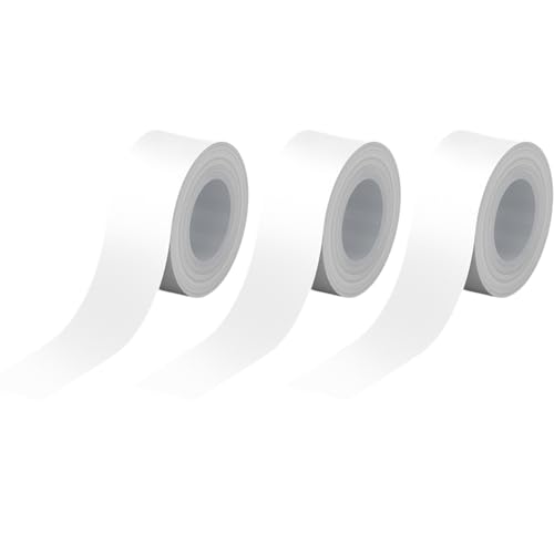 3 Rollen Qutie Gewidmet Etiketten Selbstklebend - 15mm Wasserdicht Anpassen Klebeetiketten - Kompatibel Mit PRT Qutie/Makeid L1 - Drucken Sie Barcode, Name, Datum, Preis usw(COLOR:Weiß)