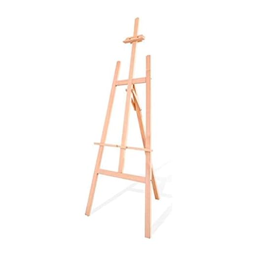 AC – Caballete para pintar regulable – Fabricación en madera – Ideal como soporte para pinturas al óleo, acrilicas o exposición – 120 cm