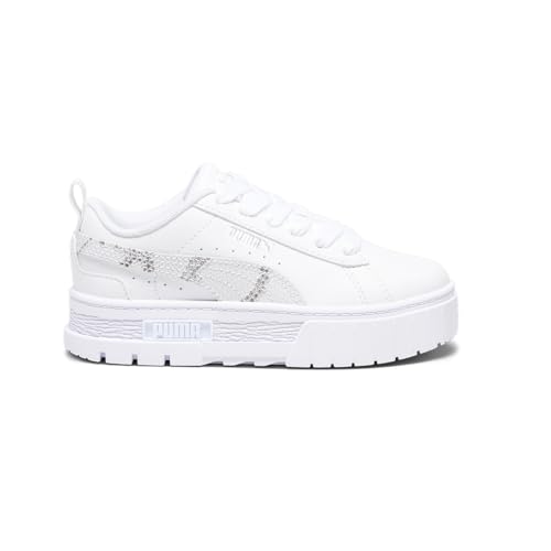 Puma Kids Girls Mayze Lace Up Sneakers Shoes Casual - White - Size 3 M