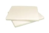 Cotone / Poliestere GHIOCUSCINI Cuscino da Giardino per Esterni, Set da 2 PZ. Mis. 58 x 51 SP. 5 cm, per Poltrona, Salotto, SALOTTINO, DIVANETTO Rattan/MIDOLLINO Tessuto COT/POLI Made in ltaly (Ecru)