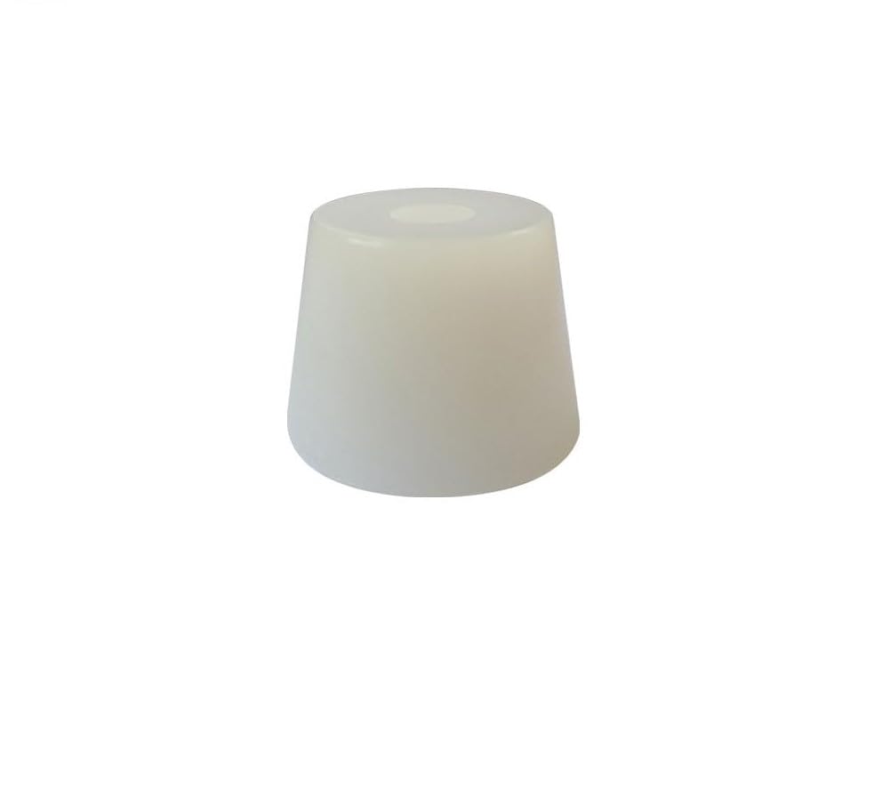 Ad Art Creations 10 No. Round Heavy Duty Nylon Bush Buffer with Screw for Furniture Floor Protectors Surface Protection Chair Table Leg Feet Cap 2.8 x 2Cm L x H Pack of 250