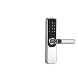 Biometrische Fingerabdruck-Schlösser Elektronische Smart Fingerprint Key Card APP Keyless Digital Intelligent Türschloss (Farbe: 240x22 (6085), Einsteckschloss Größe: Schwarz) (160x22 (5050) Schwarz)