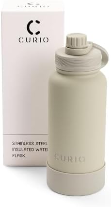 CURIO 1 Liter Stainless Steel Insulated Water Bottle – 1L Vacuum ...