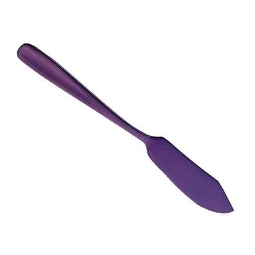Warmhm Coltello Da Burro In Acciaio Inossidabile Coltello Per Formaggio Taglierina Multiuso Taglia Formaggio Lama Per Pulire La Marmellata Affettatrice In Acciaio Inossidabile Viola