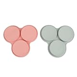 Eierpfanne aus Silikon, 2 Stück, für mehrere Rezepte, einschließlich Eier, Pfannkuchen, Muffins, Cupcakes und kleine Hamburger (2)