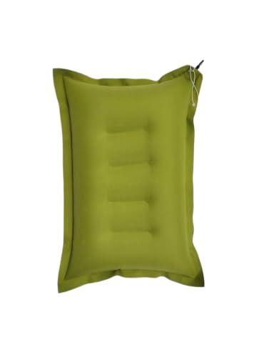 Image of Multi-Color Cotton Inflatable Travel Pillow Cushion | Soft & Comfortable Neck Support Sleeping Pillow for Bus, Train, Flight, Camping & Backpacking (Pack of 1)