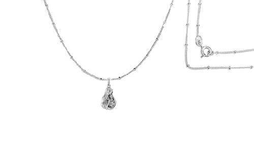 Médaillon Mother Mary en argent avec chaîne, le cadeau spirituel parfait pour homme et femme