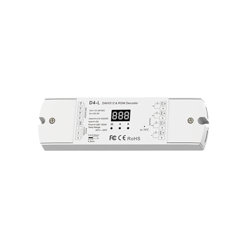 Décodeur DMX512 et RDM 4 canaux 12V 24V PWM D4-L