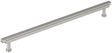 Signature Hardware 954047-O-1258 Gilderoy 12-5/8 Inch Center to Center Bar Cabinet Pull - Satin Nickel